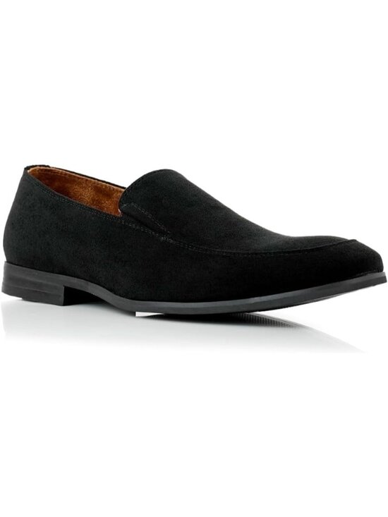 ?Men\'s Black Suede Slip-On Comfortable Round Toe Non Slip Fashion Loafers main image 4